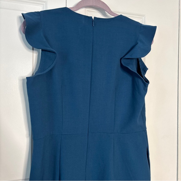 Loft Ruffle Shoulder Shift Dress - Picture 8 of 12
